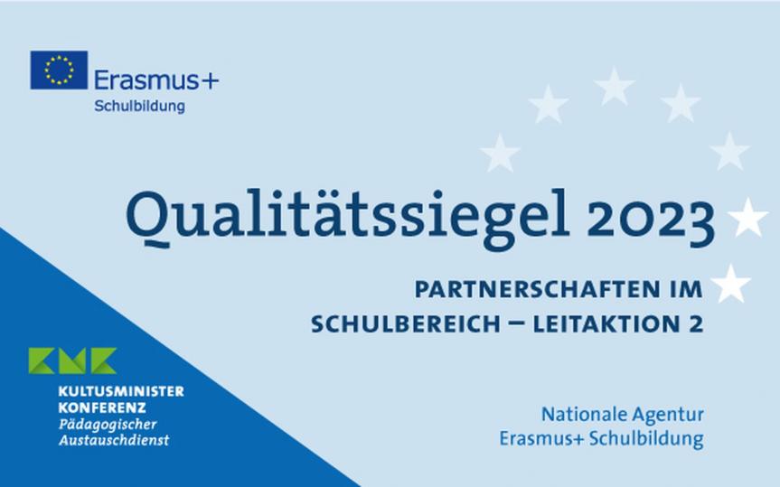 Qualitätssiegel Erasmus +