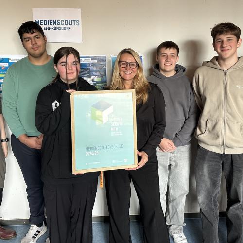 Ausgezeichnet - EFG qualifiziert sich  erfolgreich als  Medienscout-Schule 2025